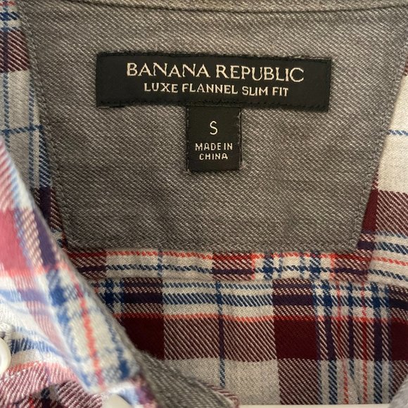 Banana Republic Luxe Flannel Slim Fit - Size S - Picture 3 of 6